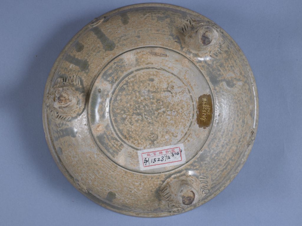 图片[2]-Yue kiln blue glaze printing, three animal feet washing-China Archive